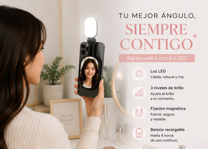✨ Luz LED con Espejo Integrado